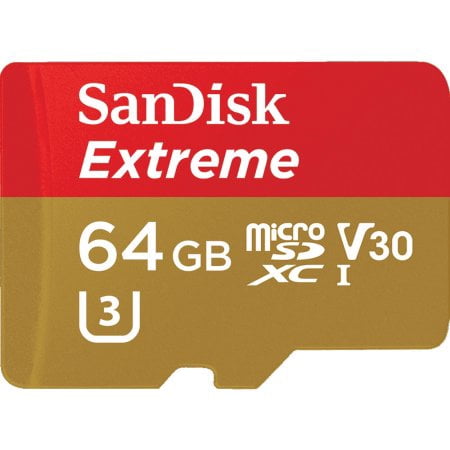 SanDisk 64GB Extreme MicroSD UHS-I Card with