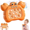 thumbnail image 1 of Juego de mano naranja de 1 pieza, juego flotante sensorial, juguete de burbujas de cangrejo, juego electrónico de whack-a-mole, juguete educativo ER, 1 of 5