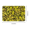 Adobk Yellow Butterflies Rugs Mats Door Mat Outdoor Doormat 16x24in Non