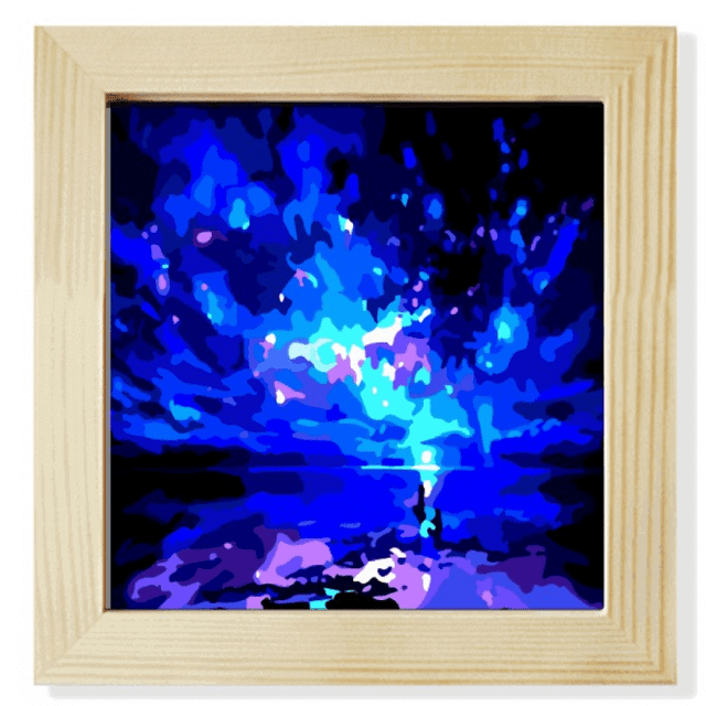 EsES espacio celestial de cristal espléndido Pantalla de escritorio de pared de fotograma cuadrado