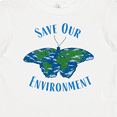 thumbnail image 4 of Inktastic Save Our Environment Earth Butterfly Boys or Girls Baby T-Shirt, 4 of 5