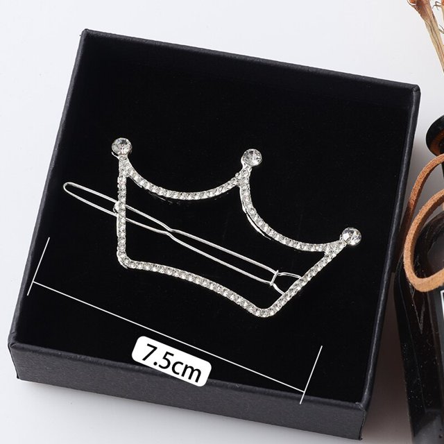 Nuevo Clip de pelo de lujo con diamantes de imitación de cristal brillante para mujer, horquilla para niñas, accesorios para el cabello, tocados, adornos de regalo de moda para niñas Tan Jianjun unisex
