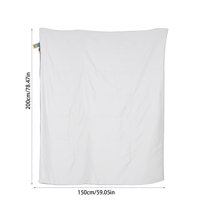 Machine Washable Quilt 79x59in Lightweight All Season Cooling Cover Air Conditioning Companion White