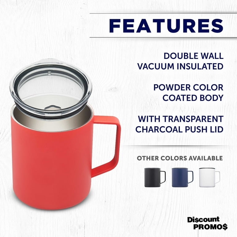 15 oz Stainless Steel Insulated Coffee Mug Powder Coated Double Wall Steel  Insulated (Blank)