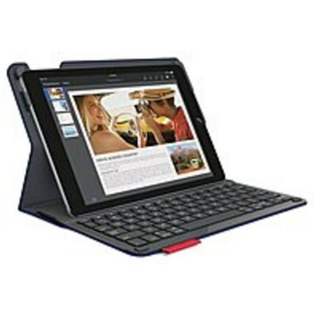Logitech Type+ Protective Case with Integrated Keyboard for Apple iPad Air 2, Dark Blue