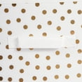 thumbnail image 2 of Contemporary Home Living Set of 2 White and Gold Polka Dot Cube Storage Bin 13", 2 of 3
