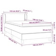 thumbnail image 3 of vidaXL Box Spring Bed with Mattress Light Gray 39.4"x74.8" Twin Fabric, 3 of 6