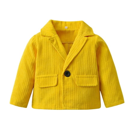 

Kids Jackets for Girls Boys Toddler Baby And Winter Corduroy Blazer Casual Button Cardigan Jacket Coat