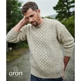 thumbnail image 4 of Aran Woollen Mills Men's 100% Wool Irish Cable Knit Fisherman Sweater Pullover Made in Ireland, 4 of 8
