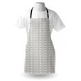 thumbnail image 4 of Vintage Apron, Nostalgic Geometric Pattern of Simplistic Curved Diagonal Squares, Unisex Kitchen Bib with Adjustable Neck for Cooking Gardening, Adult Size, Taupe Grey Eggshell, by Ambesonne, 4 of 4