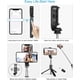 thumbnail image 4 of Trípode para selfies 3 en 1 con Bluetooth, monopié telescópico extensible con control remoto extraíble y soporte estable., 4 of 5