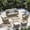 Gray & Yellow, variant on Sunmthink 6-Piece Patio Furniture Set, High Back Swivel Rocker Chairs with Thick Cushions, Wicker Rattan Outdoor Sectional Sofa with Ottoman, Gray