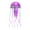 Purple, variant on Ohmyroo Fluorescent Simulation Jellyfish 2 Pack Small Artificial Glow-in-the-Dark Floating Ornament for Pool and Aquarium 7 Inch