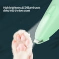 thumbnail image 4 of SLYNSHome Dog Paw Trimmer with LED Light,Rechargeable Cordless Electric Grooming Clippers Pet Hair Shaver for Dogs Cats - Green, 4 of 8