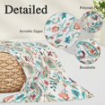 thumbnail image 2 of Boho Flower Pillow Covers, Linen Long Throw Pillow Case, Spring Watercolor Paisley Floral Leaf Plant Holiday Pillow Protector Decorative Cushion Cover for Living Room/Bedroom 16" x 24", 2 of 8