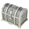 thumbnail image 1 of Caja de almacenamiento de joyas jinwen Cofre de joyas del cofre del tesoro Plata antigua, 1 of 8
