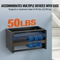 thumbnail image 3 of 6U Wall Mount Network Rack, 14 Inch Depth, 50 lbs Capacity - Server Rack with Cage Nuts for IT Equipment & Network Switches, 3 of 7