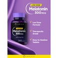 thumbnail image 4 of Melatonin 300mcg | 365 Vegetarian Tablets for Men and Women | by Carlyle, 4 of 7