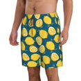 thumbnail image 2 of Balery Lemon Traje de Baño Estilo Hawaiano para Hombre, Shorts de Secado Rápido con Bolsillos-Medium, 2 of 6