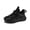 Black, variant on Kids Mesh Sneakers Boys Girls Casual Shoes Unisex-Child Lightweight Breathable Athletic Running Tennis Walking School Shoes