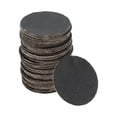 thumbnail image 1 of Hojas de lijado de gancho y lazo Unique Bargains 25x25mm negras 400 grano, molienda y pulido eficientes en la fabricación y reparación de automóviles, procesamiento de metales, 1 of 7