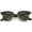 Black-Gold / Green, variant on Unisex Premium Half Frame Horn Rimmed Sunglasses with Metal Rivets (2-Pack | Black/Smoke + Tortoise/Brown) - 50mm