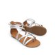 thumbnail image 4 of Sandalias Gladiadoras Planas para Mujer DREAM PAIRS Plata Talla 8, 4 of 8
