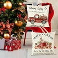 thumbnail image 3 of Christmas Throw Pillow Covers 18x18 Set of 4, Merry Christmas Tree Gnome Red Truck Candy Cane Xmas Farmhouse Decorations Rustic Winter Holiday Couch Cover for Sofa Bedroom Home Outdoor, 3 of 6