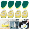 thumbnail image 1 of Corden 8Pcs Dishwand Refill Replacement Heads Sponge Brush Dish Scrubber Pads for Kitchen Sink, 1 of 11