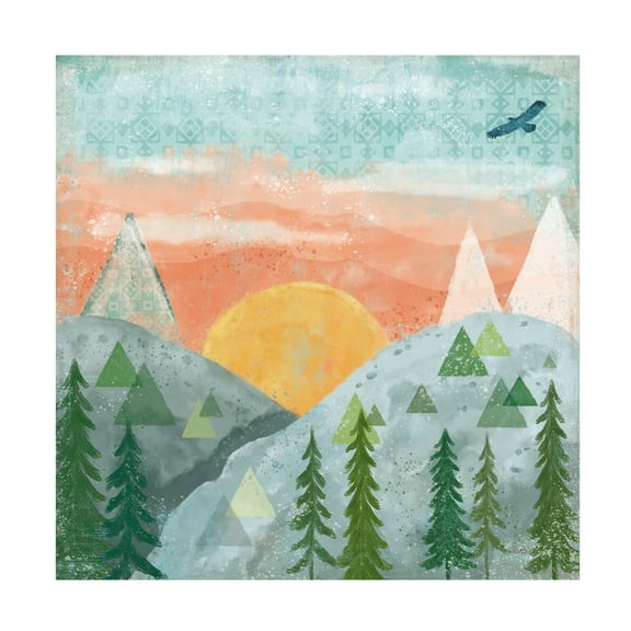 Veronique Charron 'Woodland Forest VI No Words' Canvas Art