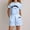 Sky Blue, variant on RTKFRFLM Girls 2-Piece Activewear Summer Short Sleeve Letter Print Top and Matching Relaxed Fit Shorts Trendy Casual Outfits for Big Girls and Teenagers Ages 4-14 Years Old