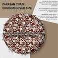 thumbnail image 3 of Replacement Papasan Cushion Cover 55 Inch - Waterproof, Tear-Resistant & Stylish - Fits Large Papasan Chair - Floral Pattern, 3 of 7