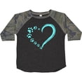 thumbnail image 3 of Inktastic Paw Print Heart Boys or Girls Toddler T-Shirt, 3 of 5