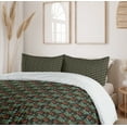 thumbnail image 6 of Ambesonne Autumn Duvet Cover Sets, Scandinavian Style Leafage, 2-King, Burnt Sienna and Teal, 6 of 7