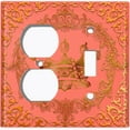 thumbnail image 4 of Metal Light Switch Plate Cover Elegant Red Crown Frame FRA017, 4 of 13