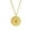 Gold, variant on Gold Mammon God of Wealth Symbol Round Pendant Necklace Stainless Steel Jewelry Gift