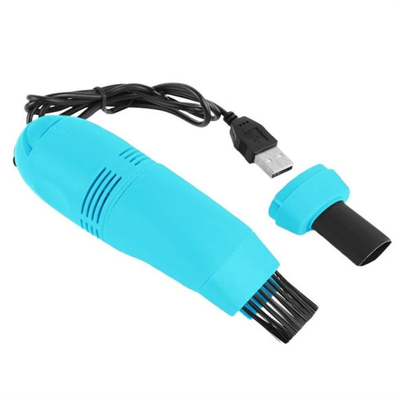 Matsuzay Máquina de limpieza de teclado USB, PC de escritorio, portátil, encimera, dormitorio, coche, aspiradora, colector de polvo, extractor de Suministros de limpieza para el hogar Azul claro Matsuzay HA059640-05