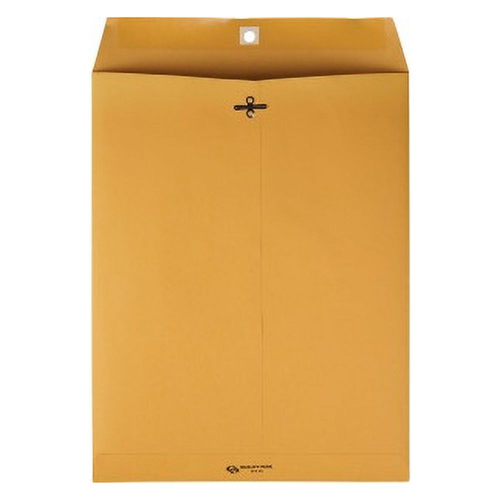 Quality Park Gummed Kraft Clasp Envelopes Clasp - #97 - 10" Width x 13" Length - 28 lb - Gummed - Kraft - 100 / Box - Kraft