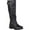 Black, variant on Journee Womens Stormy Wide Calf Stacked Heel Riding Boots