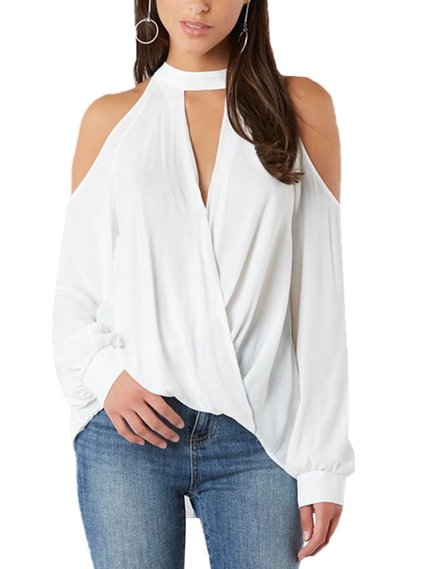 halter neck off shoulder tops