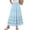 Light Blue, variant on Women'S Boho Casual Solid Summer 2026 Lace Embroidery Eyelet Elastic Waist Skirt - Flowy Tiered A-Line Beach Maxi Skirt Flower Hollow-Out Vacation Maxi Skirt Beige One Size