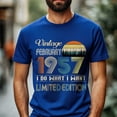 thumbnail image 2 of Vintage February 1957 T-Shirt - Retro Style Birthday Tee for Men - Meaningful Birthday Gift for February Born, 2 of 4