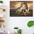 thumbnail image 4 of AIOE Lion of Judah Wall Art Lion and Lamb Dove of Peace Christian Gifts Religious Wall Decor the 7 Promises of God Motivational Pictures Artwork for Bedroom Living Room Decor Unframe: 18x12in, 4 of 7