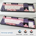 thumbnail image 4 of Teclado mecánico de 87/104 teclas Sanrio Kawaii Kuromi My Melody Cinnamoroll Teclado para juegos de anime con conexión en caliente Eje rojo té verde, 4 of 5