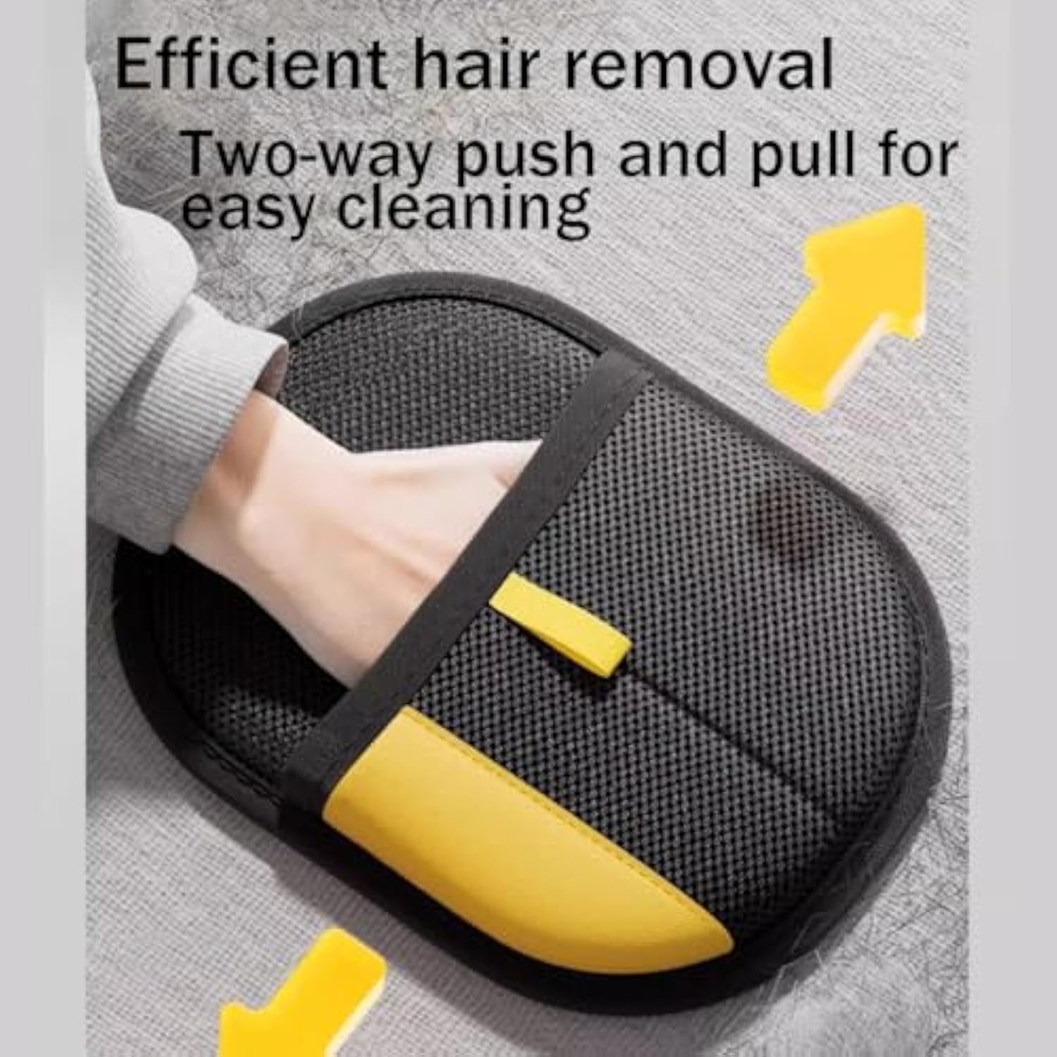 Yomi Pet Hair Remover Glove, Electrostatic Pet Hair Removal Gloves, Reusable Cat & Dog Hair Remover, for Couch, Furniture, Carpet, Car Seat (1 Pcs)