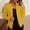 Yellow, variant on Women's Double Button Suit Jackets Notch Lapel Long Sleeves Open Front Blazers Work Office Casual Business Cardigans