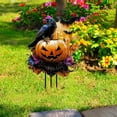 thumbnail image 2 of 2D Flat Halloween Garden Stakes, Small Witch and Pumpkin Man Yard Decor, Outdoor Lawn Decoration for Halloween Festival - B, 2 of 4