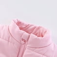 thumbnail image 4 of ATOGUTA Boys Puffer Winter Vest Long Sleeve Parka Lightweight Warm Puffer Outwear with Pocket Size 0-8, Pink, 4 of 6