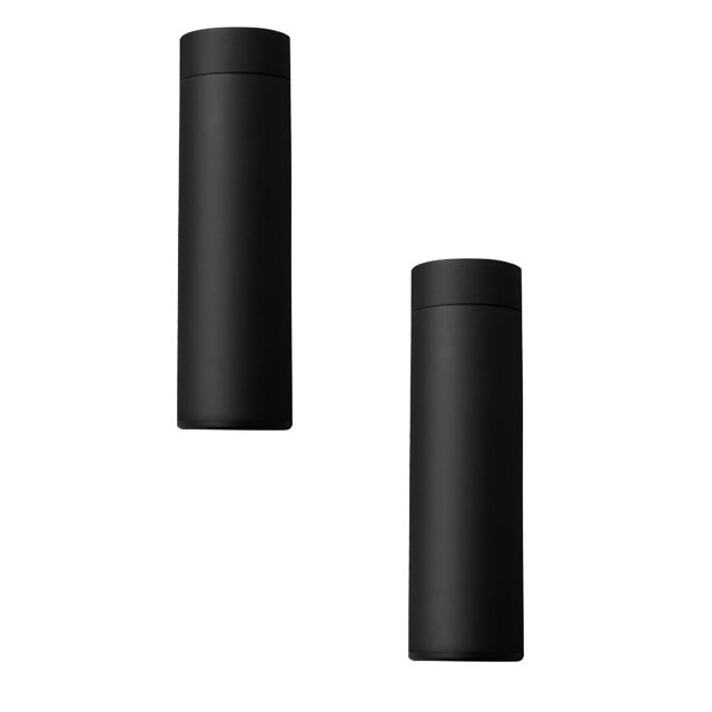 Oleegame 2PC Glass Bottle Intelligent Stainless Steel Vacuum Flask LED Temperature Display Vacuum Flask
