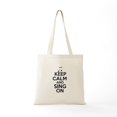 thumbnail image 5 of CafePress - Keep Calm And Sing On Tote Bag - Unisex Canvas Tote Bag, Beige, 1-Piece, 5 of 6